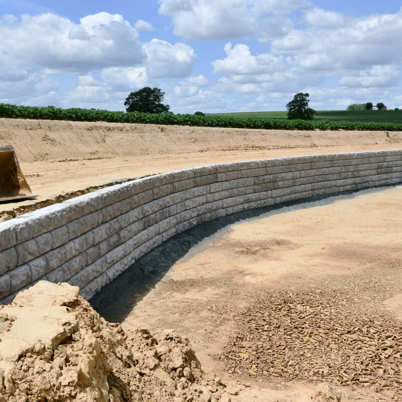 Recon Walls betonnen structuurblokken CBS Beton hellingen waterwegen 0