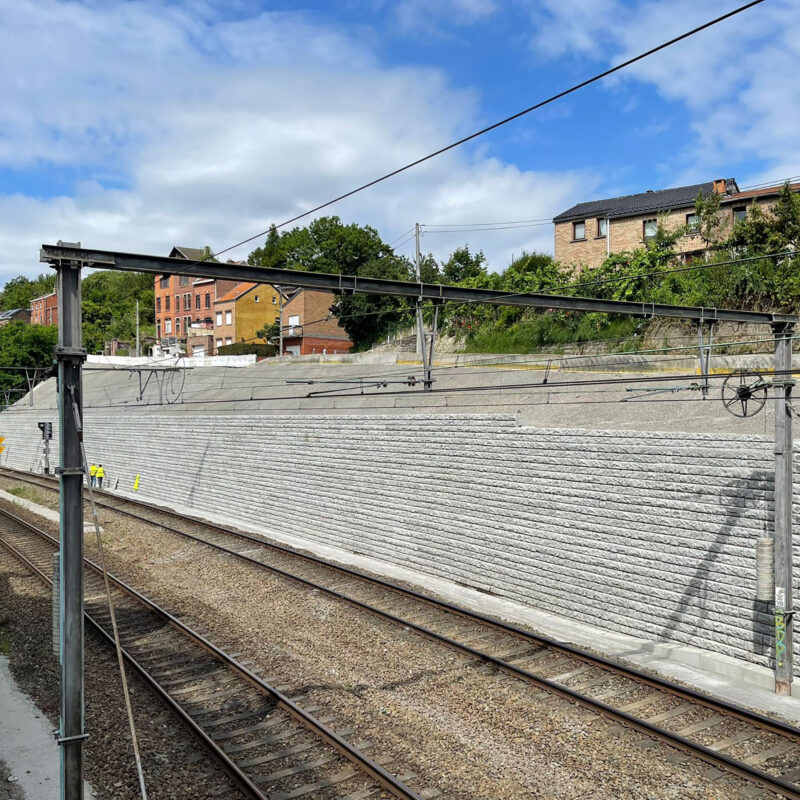 Recon Walls betonnen wanden Blokken keerwanden spoorwegen CBS Beton 4